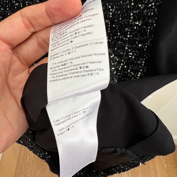 Escada Sequin Sheath Dress Sleeveless in Black Size EU 36 / US 6 - Picture 9 of 9